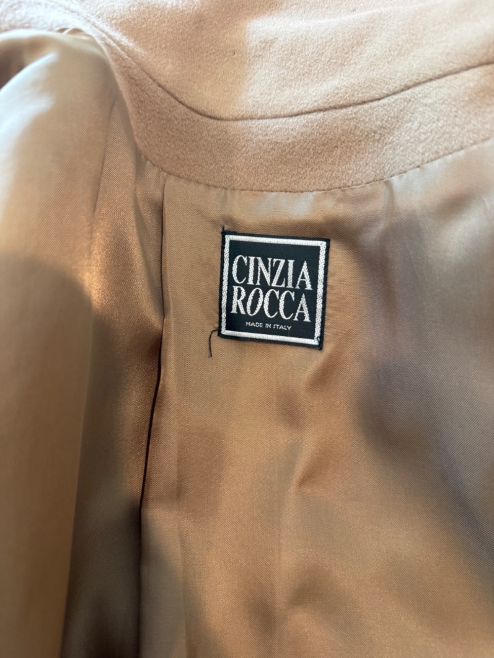 Tan Wool Winter Coat - Picture 6 of 6